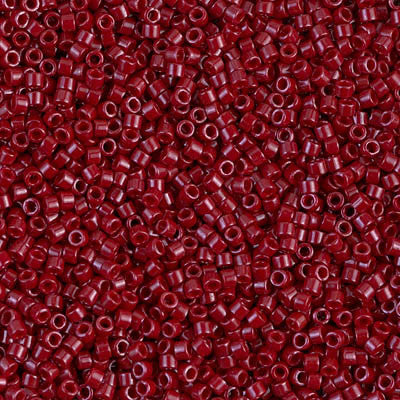 Miyuki Delica Bead 11/0 - DB0654 - Dyed Opaque Maroon - Barrel of Beads