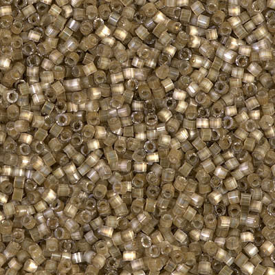 Miyuki Delica Bead 11/0 - DB0671 - Variegated Taupe Silk Satin - Barrel of Beads