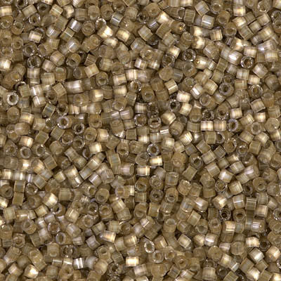Miyuki Delica Bead 11/0 - DB0671 - Variegated Taupe Silk Satin - Barrel of Beads