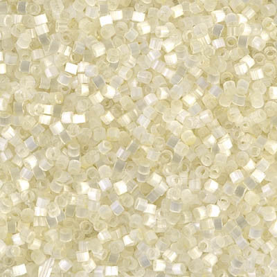 Miyuki Delica Bead 11/0 - DB0672 - Cream Silk Satin - Barrel of Beads