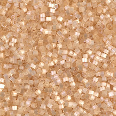 Miyuki Delica Bead 11/0 - DB0674 - Light Topaz Silk Satin - Barrel of Beads
