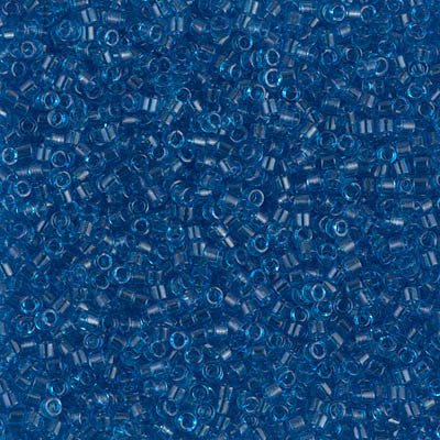 Miyuki Delica Bead 11/0 - DB0714 - Transparent Capri Blue - Barrel of Beads