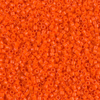 Miyuki Delica Bead 11/0 - DB0722 - Opaque Orange - Barrel of Beads