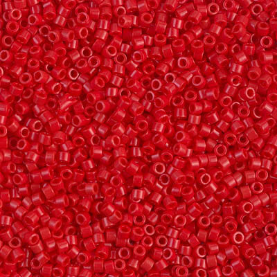 Miyuki Delica Bead 11/0 - DB0723 - Opaque Red - Barrel of Beads
