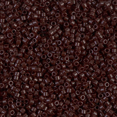 Miyuki Delica Bead 11/0 - DB0734 - Opaque Chocolate - Barrel of Beads