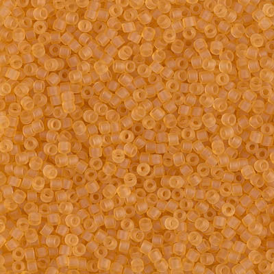 Miyuki Delica Bead 11/0 - DB0742 - Matte Transparent Light Topaz - Barrel of Beads