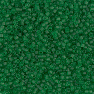 Miyuki Delica Bead 11/0 - DB0746 - Matte Transparent Green - Barrel of Beads