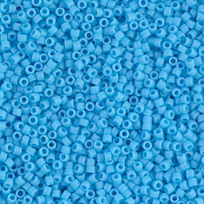 Miyuki Delica Bead 11/0 - DB0755 - Matte Opaque Turquoise Blue - Barrel of Beads