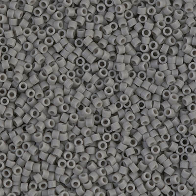 Miyuki Delica Bead 11/0 - DB0761 - Matte Opaque Gray - Barrel of Beads