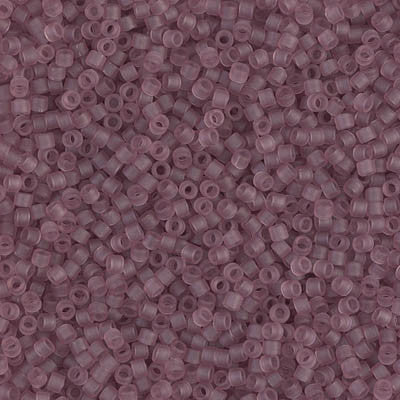 Miyuki Delica Bead 11/0 - DB0765 - Matte Transparent Smoky Amethyst - Barrel of Beads