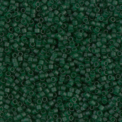 Miyuki Delica Bead 11/0 - DB0767 - Matte Transparent Dark Emerald - Barrel of Beads