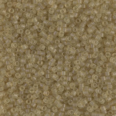 Miyuki Delica Bead 11/0 - DB0771 - Dyed Semi-Frosted Transparent Saffron - Barrel of Beads