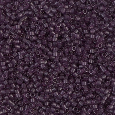 Miyuki Delica Bead 11/0 - DB0782 - Dyed Semi-Frosted Transparent Plum - Barrel of Beads