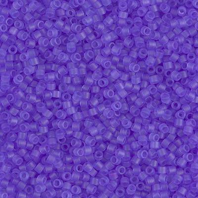 Miyuki Delica Bead 11/0 - DB0783 - Dyed Semi-Frosted Transparent Purple - Barrel of Beads