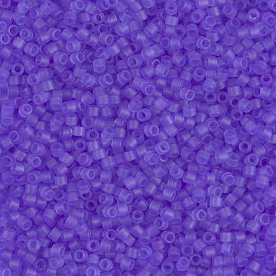 Miyuki Delica Bead 11/0 - DB0783 - Dyed Semi-Frosted Transparent Purple - Barrel of Beads