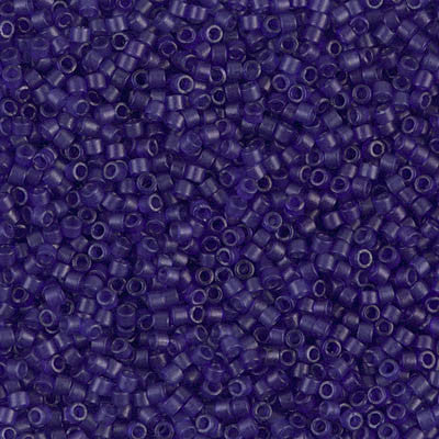 Miyuki Delica Bead 11/0 - DB0785 - Dyed Semi-Frosted Transparent Cobalt - Barrel of Beads