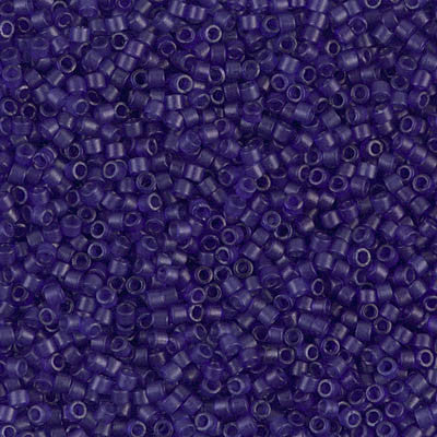 Miyuki Delica Bead 11/0 - DB0785 - Dyed Semi-Frosted Transparent Cobalt - Barrel of Beads