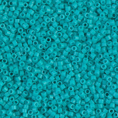 Miyuki Delica Bead 11/0 - DB0793 - Dyed Semi-Frosted Opaque Turquoise Green - Barrel of Beads