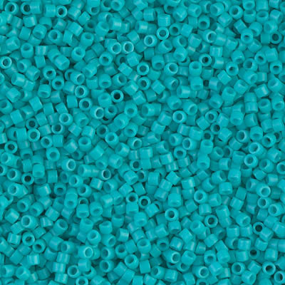 Miyuki Delica Bead 11/0 - DB0793 - Dyed Semi-Frosted Opaque Turquoise Green - Barrel of Beads