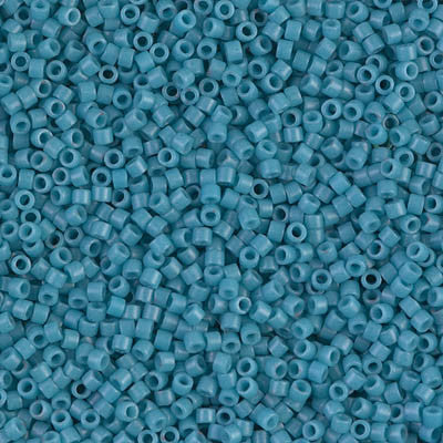 Miyuki Delica Bead 11/0 - DB0798 - Dyed Semi-Frosted Opaque Capri Blue - Barrel of Beads