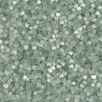 Miyuki Delica Bead 11/0 - DB0829 - Pale Moss Green Silk Satin - Barrel of Beads