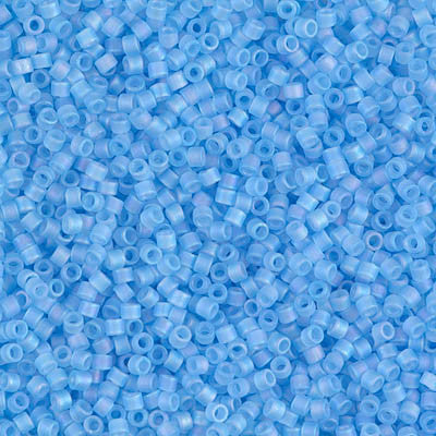 Miyuki Delica Bead 11/0 - DB0861 - Matte Transparent Aqua AB - Barrel of Beads