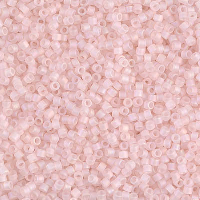 Miyuki Delica Bead 11/0 - DB0868 - Matte Transparent Pink Mist AB - Barrel of Beads