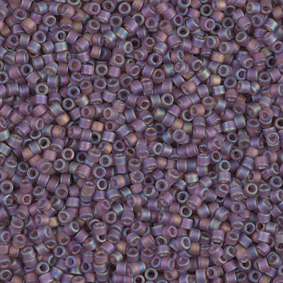 Miyuki Delica Bead 11/0 - DB0869 - Matte Transparent Mauve AB - Barrel of Beads