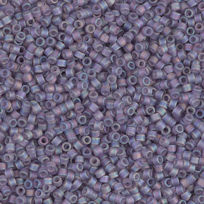 Miyuki Delica Bead 11/0 - DB0870 - Matte Transparent Light Amethyst AB - Barrel of Beads