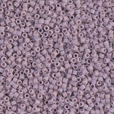 Miyuki Delica Bead 11/0 - DB0875 - Matte Opaque Mauve AB - Barrel of Beads