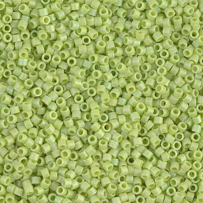 Miyuki Delica Bead 11/0 - DB0876 - Matte Opaque Chartreuse AB - Barrel of Beads