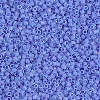 Miyuki Delica Bead 11/0 - DB0881 - Matte Opaque Periwinkle AB - Barrel of Beads