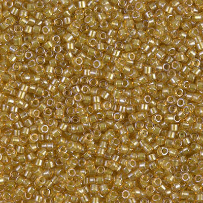 Miyuki Delica Bead 11/0 - DB0911 - Sparkling Light Peridot Lined Topaz - Barrel of Beads