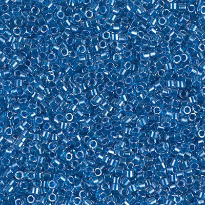 Miyuki Delica Bead 11/0 - DB0920 - Sparkling Cerulean Blue Lined Crystal - Barrel of Beads