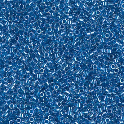 Miyuki Delica Bead 11/0 - DB0920 - Sparkling Cerulean Blue Lined Crystal - Barrel of Beads