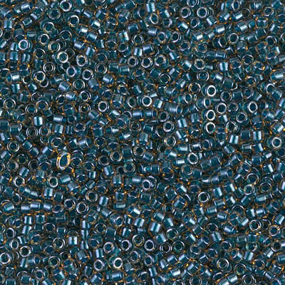 Miyuki Delica Bead 11/0 - DB0921 - Sparkling Blue Lined Topaz - Barrel of Beads