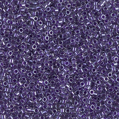 Miyuki Delica Bead 11/0 - DB0923 - Sparkling Amethyst Lined Crystal - Barrel of Beads