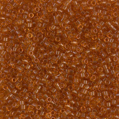 Miyuki Delica Bead 11/0 - DB1101 - Transparent Marigold - Barrel of Beads