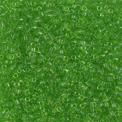Miyuki Delica Bead 11/0 - DB1106 - Transparent Lime - Barrel of Beads