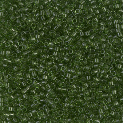 Miyuki Delica Bead 11/0 - DB1107 - Transparent Olive - Barrel of Beads