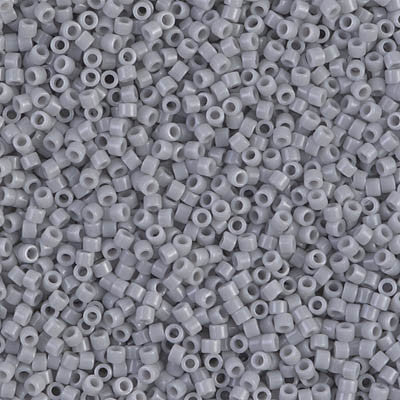 Miyuki Delica Bead 11/0 - DB1139 - Opaque Ghost Gray - Barrel of Beads