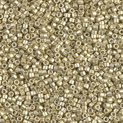 Miyuki Delica Bead 11/0 - DB1151 - Galvanized Semi-Frosted Silver - Barrel of Beads