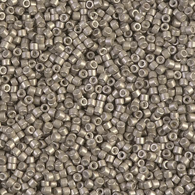 Miyuki Delica Bead 11/0 - DB1159 - Galvanized Semi-Frosted Pewter - Barrel of Beads