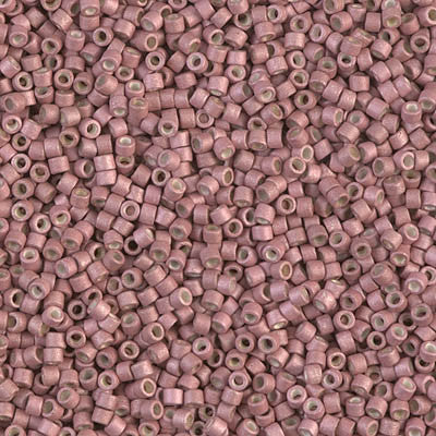 Miyuki Delica Bead 11/0 - DB1166 - Galvanized Matte Pink Blush - Barrel of Beads