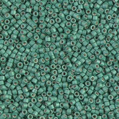 Miyuki Delica Bead 11/0 - DB1171 - Galvanized Matte Dark Mint - Barrel of Beads