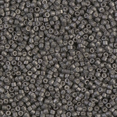 Miyuki Delica Bead 11/0 - DB1175 - Galvanized Matte Graphite - Barrel of Beads