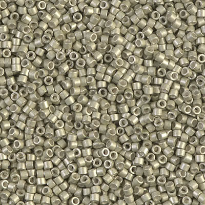 Miyuki Delica Bead 11/0 - DB1181 - Galvanized Semi-Frosted Aloe - Barrel of Beads