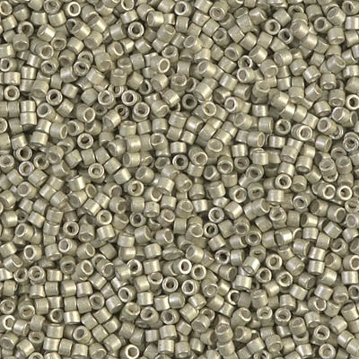 Miyuki Delica Bead 11/0 - DB1181 - Galvanized Semi-Frosted Aloe - Barrel of Beads