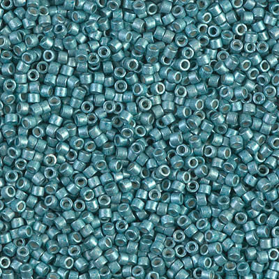 Miyuki Delica Bead 11/0 - DB1183 - Galvanized Semi-Frosted Dark Aqua - Barrel of Beads
