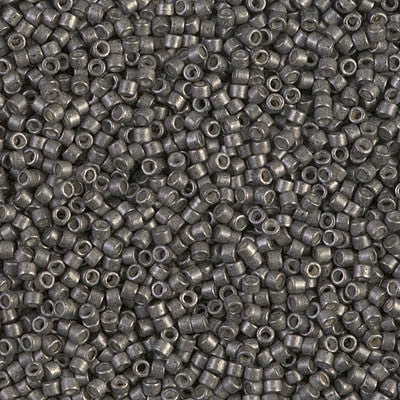 Miyuki Delica Bead 11/0 - DB1186 - Galvanized Semi-Frosted Graphite - Barrel of Beads